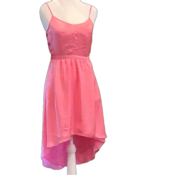 Talula Echo Park Dress Perfect Pink NWT Aritzia Hi-Low Summer Wedding Small - Picture 1 of 9